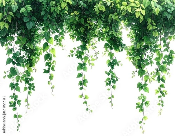 Obraz Lush green vines cascading downward