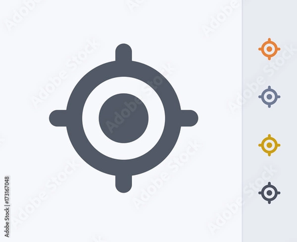 Obraz Crosshairs - Carbon Icons. A professional, pixel-perfect icon designed on a 32 x 32 pixel grid and redesigned on a 16 x 16 pixel grid for very small sizes.