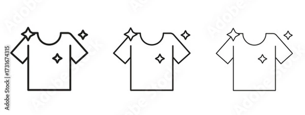 Obraz Clean Clothes icon for web. simple element illustration with editable strokes