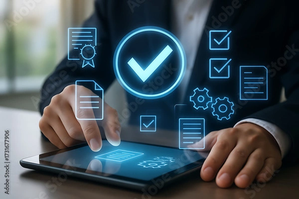 Obraz Digital Document Approval and Quality Assurance Process