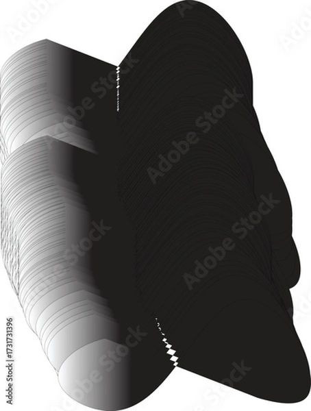 Fototapeta Dynamic Fluid Shapes and Colorful Flowing Curves, Abstract Graphic Design Elements

