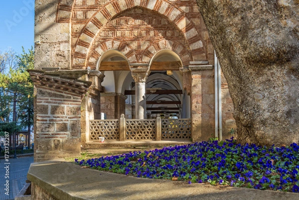 Obraz Historic Murad I Hüdavendigar Mosque architecture in Bursa.