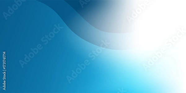 Fototapeta Abstract bright wavy background with translucent wavy, curvy shapes, soft gradient colors in blue and white. Modern flowing design, perfect for digital art, presentations, or contemporary decoration.