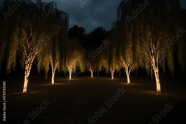 Obraz sunset in the forest