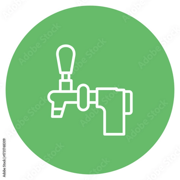 Fototapeta Beer Tap icon vector image. Can be used for Oktoberfest.