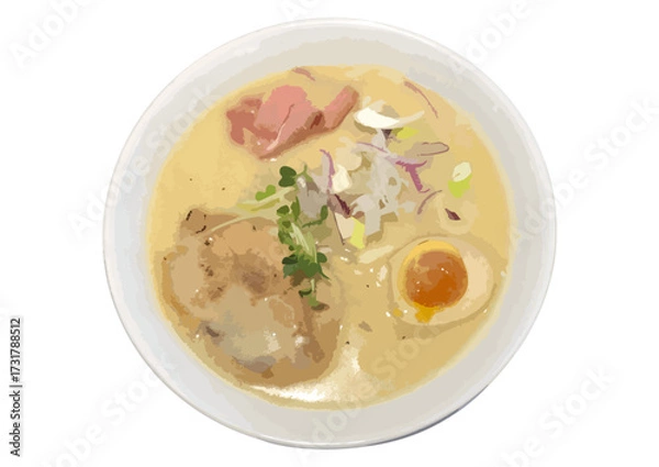 Obraz 鶏白湯ラーメン