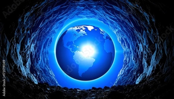 Obraz Earth in icy cave (2)