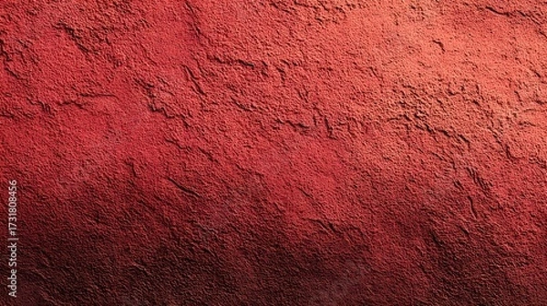 Fototapeta Red Textured Wall