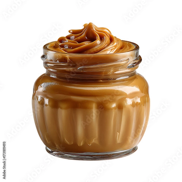 Obraz Caramel Spread in Glass Jar
