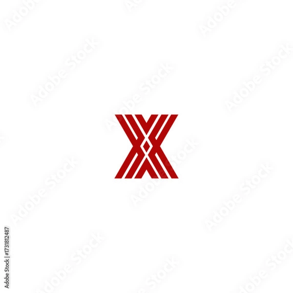 Obraz Initial Letter X Logo