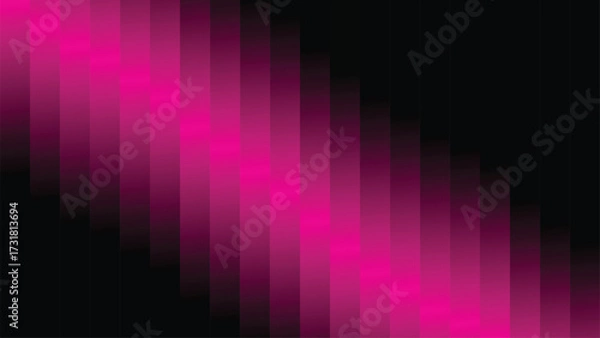 Fototapeta Abstract pink background vector illustration with light waves and colorful digital design
