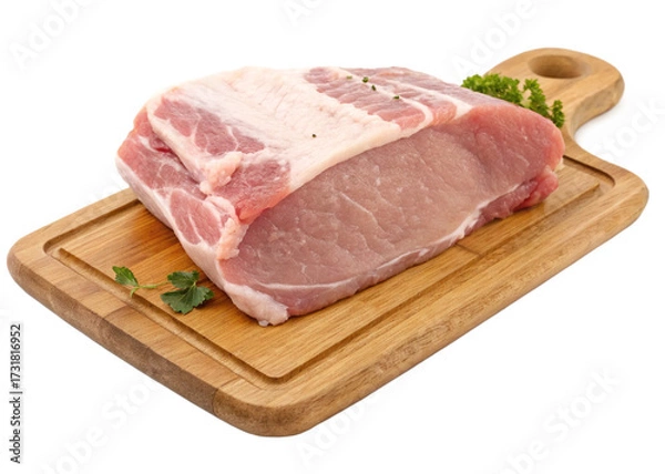 Fototapeta raw pork chops