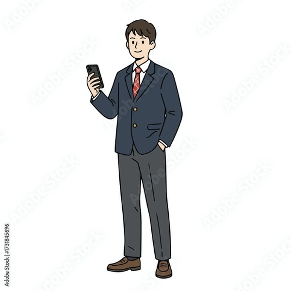 Fototapeta Vector of an office worker 