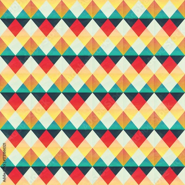 Obraz Retro zigzag seamless pattern
