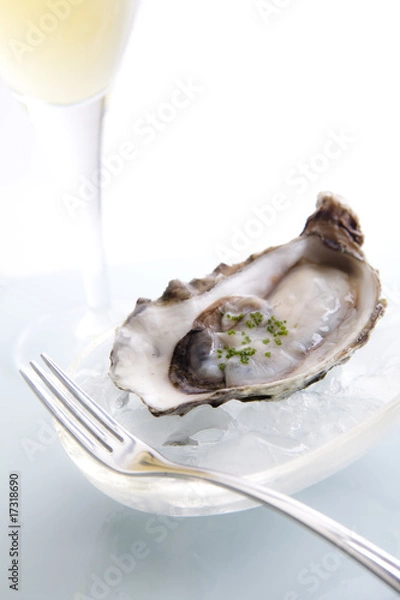 Obraz Raw Oyster on Ice