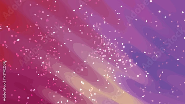 Fototapeta Abstract animated background with diagonal stripes and sparkling particles in vibrant colors, Abstracts Twirls Particles, Stock royalty free.