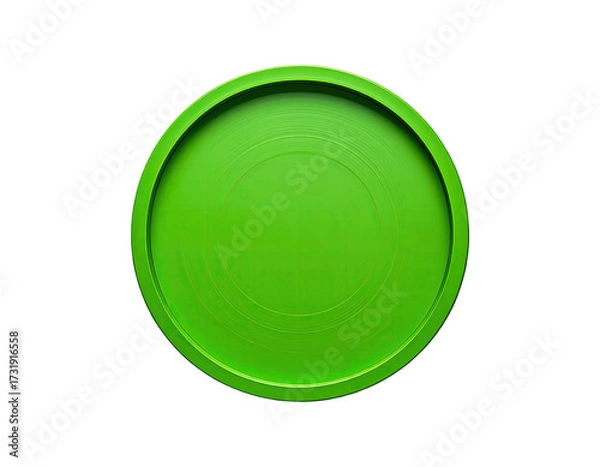 Obraz Green circular lid, top view