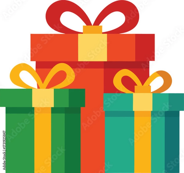 Obraz gift boxes vector illustration