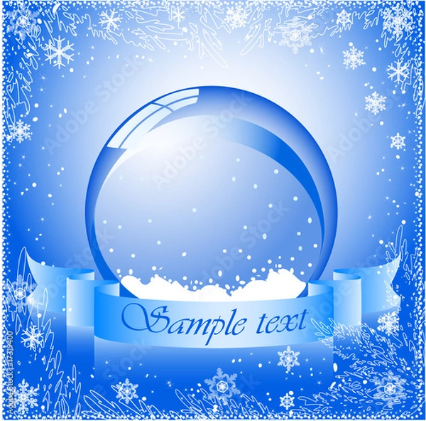 Obraz vector of snow globe