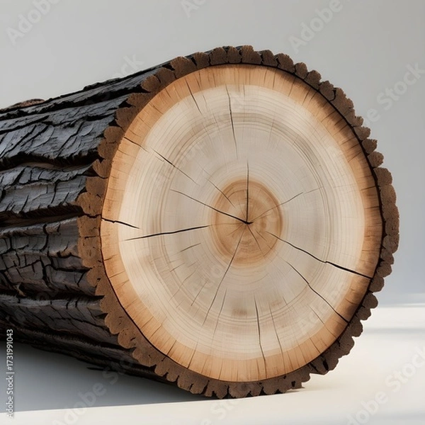 Obraz wooden cross section