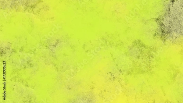 Fototapeta Vibrant lime green abstract texture background with light distressed accents.
