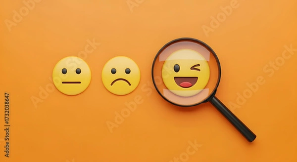 Fototapeta Focus on Positive Attitude at Work boosting Employee Happiness, Mental Health, and Job Satisfaction. Smiles, good feelings, feedback, and workplace psychology for a healthier, happier environment.