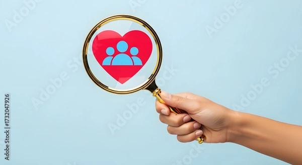 Fototapeta Customer experience and customer loyalty concept. Customer relationship management (CRM). Developing strategies to create relationships with happy customers and build trust best service.