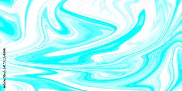 Fototapeta Abstract background of light blue liquid marble surface liner design. marble liquid ink texture. ink backdrop with wavy pattern. liquify swirl blue colour art.
