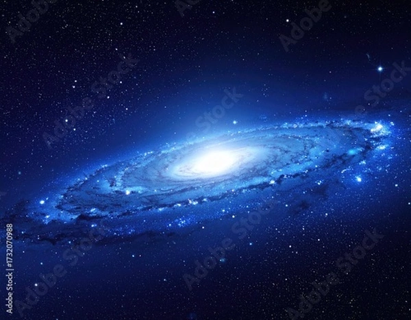 Fototapeta Spiral galaxy in deep space