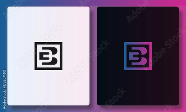 Obraz CB Letter Monogram Logo Design