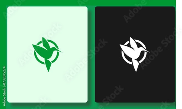 Obraz Abstract Hummingbird Modern Logo