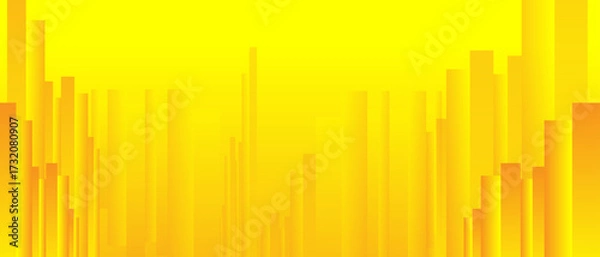 Fototapeta Abstract yellow background with dynamic lines. Vector illustration for your design.