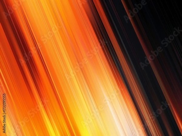 Fototapeta Orange and black gradient background with horizontal lines, minimalist abstract pattern with soft lighting and blurred edges.
