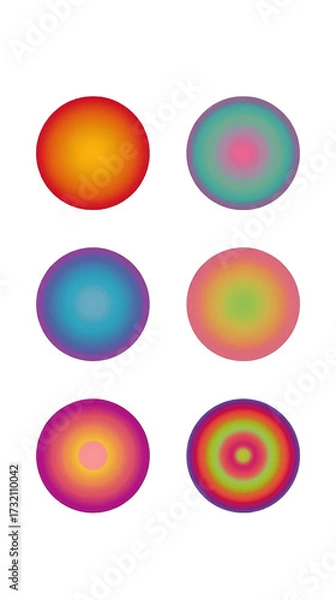 Obraz set of colorful circles