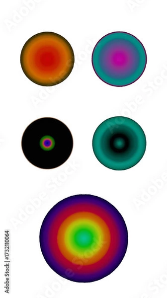 Obraz set of colorful circles
