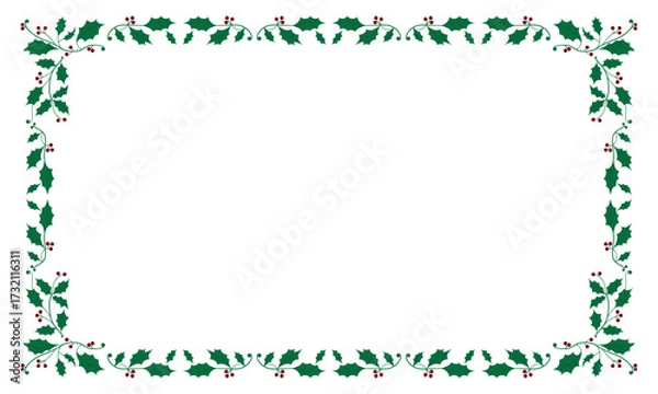 Obraz Christmas holy border. Invitation, banner, template, copy space.