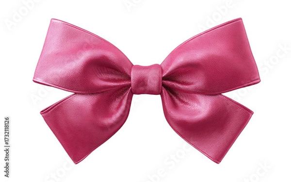 Obraz pink bow isolated on white background