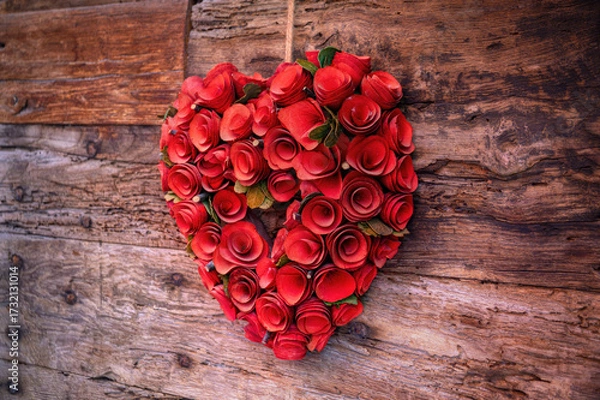 Obraz Herz aus Rosen