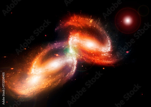 Fototapeta galaxy in a free space.
