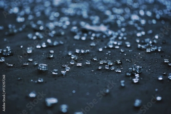 Obraz 废墟中的碎裂玻璃：时光的痕迹与荒凉之美【Splintered Glass in Ruins: Echoes of Time and Desolate Beauty】