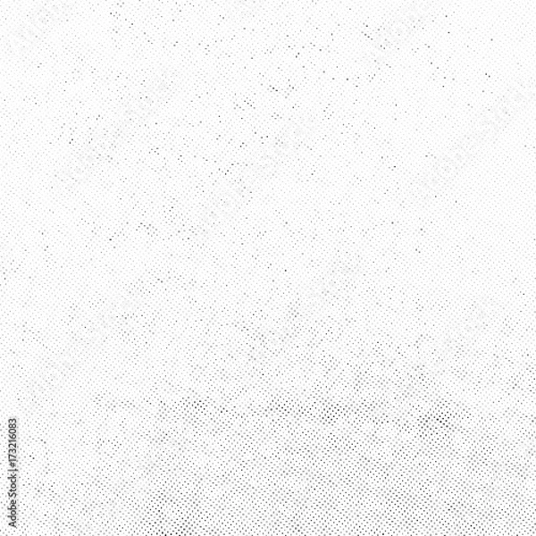 Fototapeta Subtle halftone vector texture overlay. Monochrome abstract splattered background.