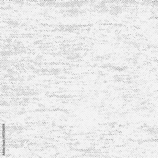 Fototapeta Subtle halftone vector texture overlay. Monochrome abstract splattered background.
