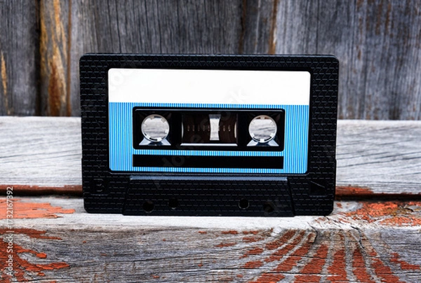Fototapeta Audio Tape Cassette closeup