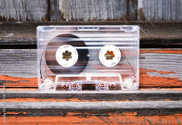 Fototapeta Audio Tape Cassette closeup