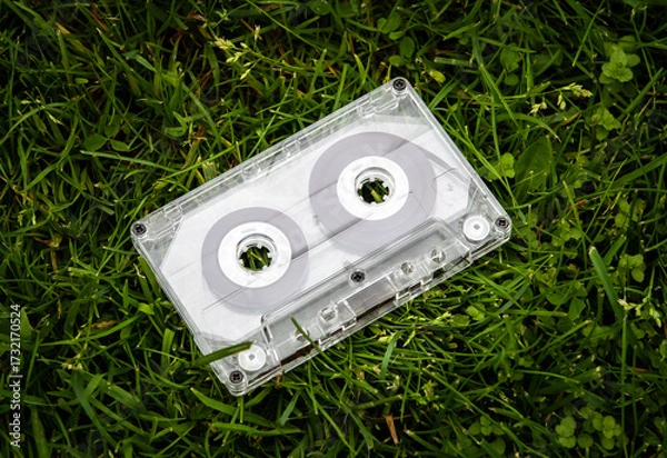 Fototapeta Audio Tape Cassette closeup