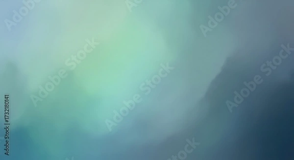 Fototapeta Abstract dreamlike watercolor painting with soft ethereal light and pastel color gradients