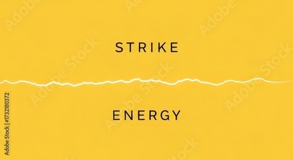 Fototapeta Powerful Electric Strike of Lightning Energy Symbolizing Force and Power