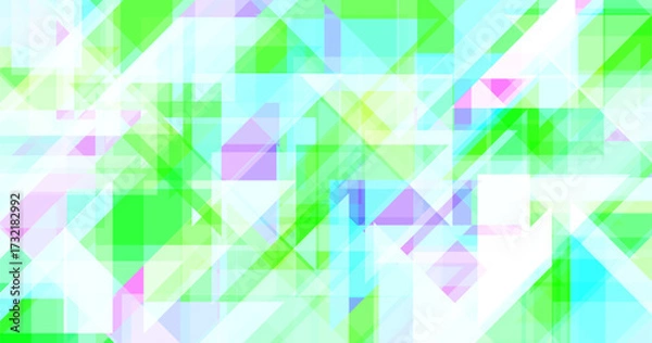 Fototapeta 三角形で組み合わせたモザイク状の抽象的な背景素材