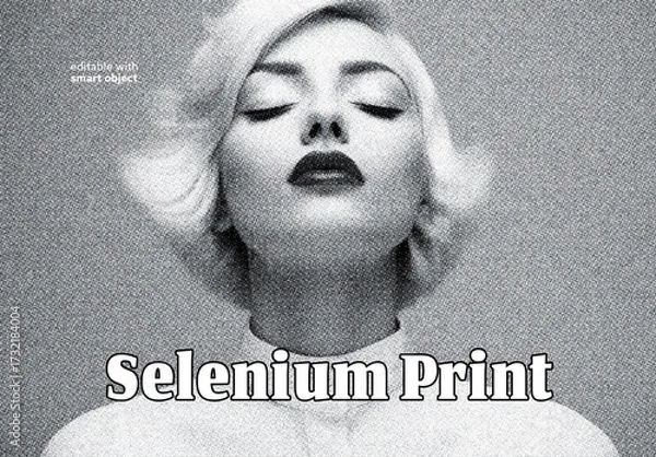 Fototapeta Selenium Tone Print Effect