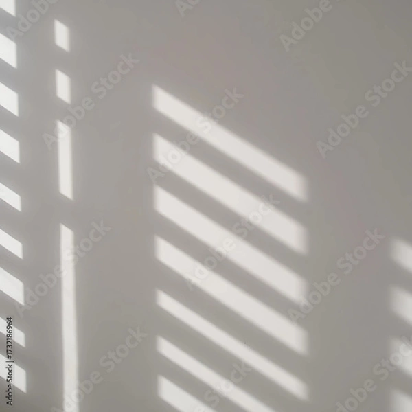 Obraz Realistic Architectural Shadows with Geometric Sunlight Patterns